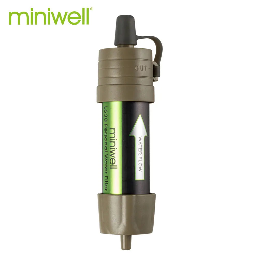 Miniwell L630 Personal Camping Water Filter Straw for Outdoor Survival and Emergency Supplies