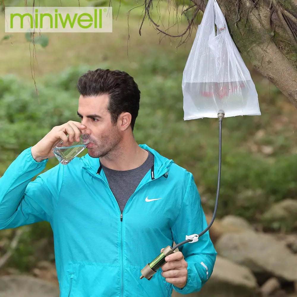 Miniwell L630 Personal Camping Water Filter Straw for Outdoor Survival and Emergency Supplies