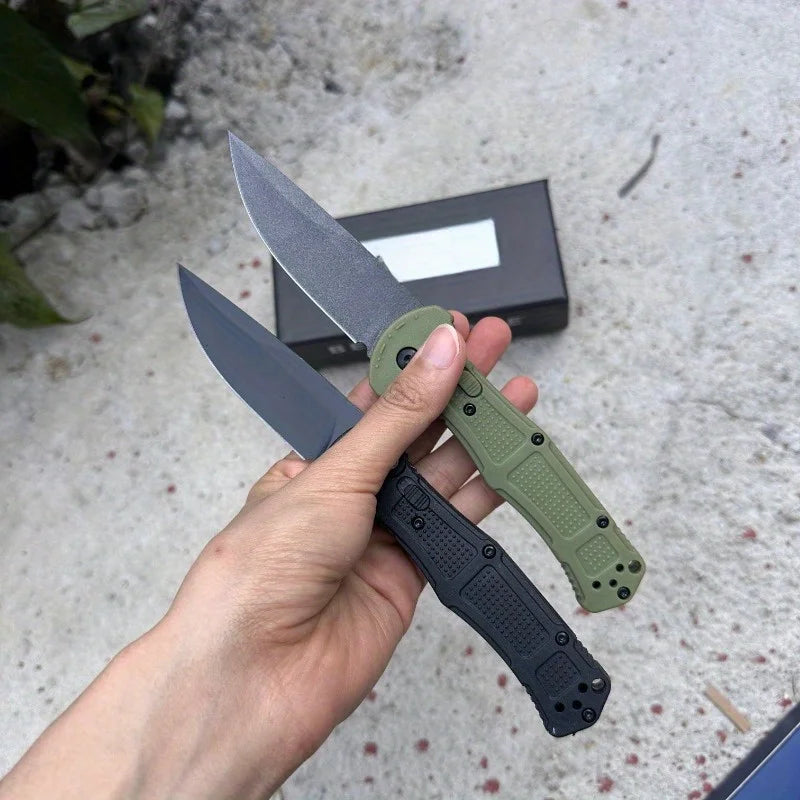 BM 9070 Small Folding Knife 3.34 Inch Blade D2 Steel Nylon Fiber Handle Outdoor Camping Portable Multifunctional Cutting Knife