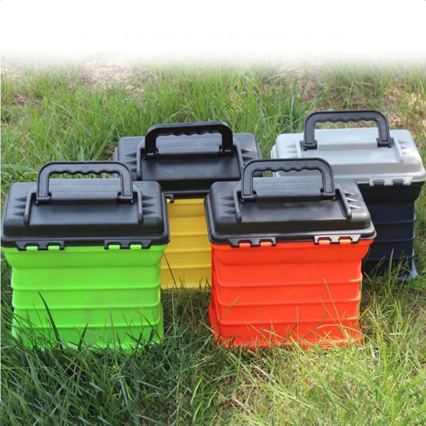 5 Layer PP ABS Big Fishing Tackle Box High Quality Plastic Handle Fishing Box