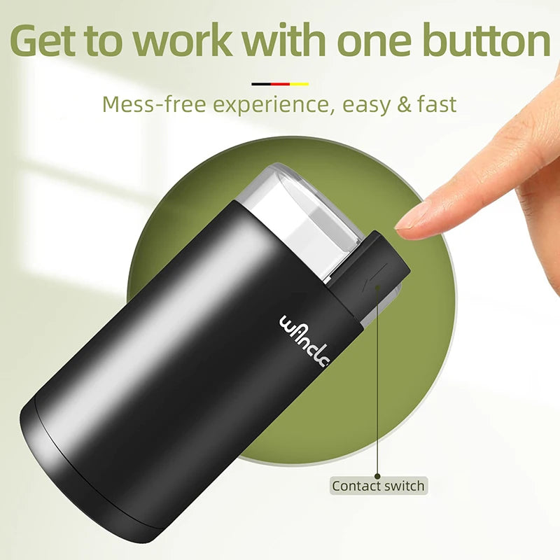 200W High Power Multifunctional Coffee Grinder Electric Coffee Bean Grinding Machine for Home Kitchen 220V 120V
