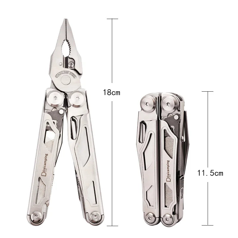Daicamping DL30 Multitools Hand DIY Multi Tools Multi Tool Clamp Folding Knives Scissor Cutters EDC Survival Gear Manual Pliers