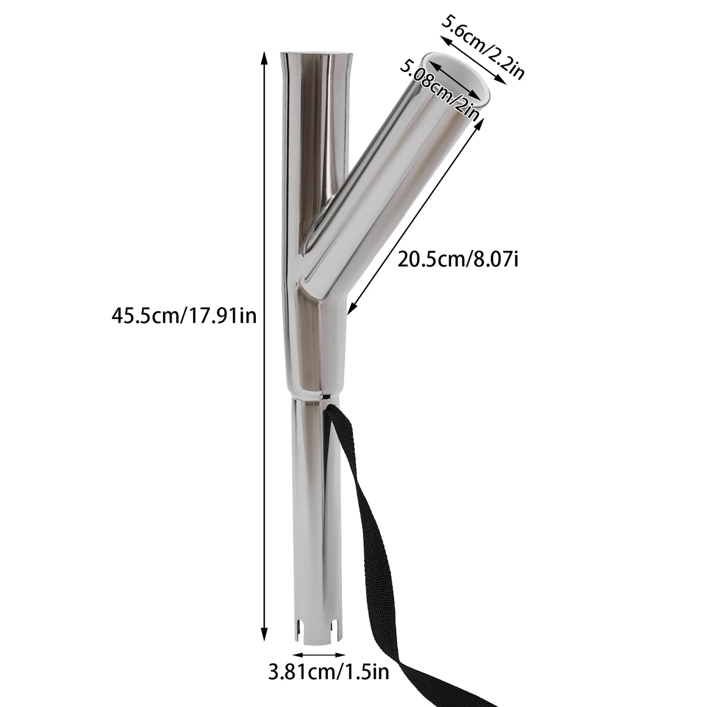 2pcs Stainless Steel Rod Holder for Boat Fishing Rod Holder