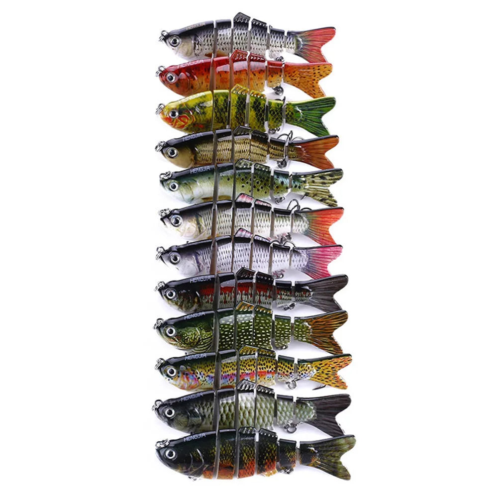 5 Pcs Bionic Lures Random Color Realistic Fish Shape Fishing Bait Float Lure Bionic Bait Accessories for All Kinds of Fish