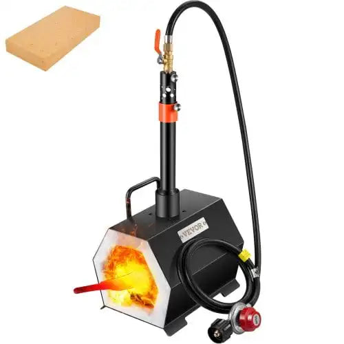 Propane Forge Portable Single Burner Tool and Knife Making Large Capacity Blacksmith Farrier Forges Mini Furnace Blacksmithing Gas Forging Tools