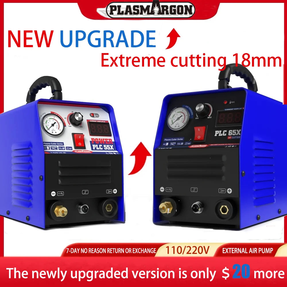 Plasmargon Cutting Machine PLC55/65 IGBT CNC Plasma Cutter Welding Inverter 50A 60A 110V 220V