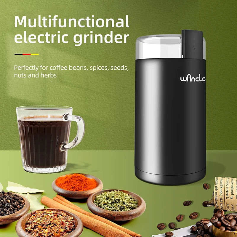 200W High Power Multifunctional Coffee Grinder Electric Coffee Bean Grinding Machine for Home Kitchen 220V 120V