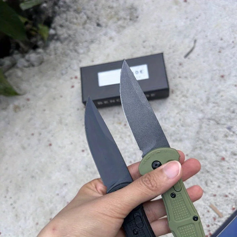 BM 9070 Small Folding Knife 3.34 Inch Blade D2 Steel Nylon Fiber Handle Outdoor Camping Portable Multifunctional Cutting Knife