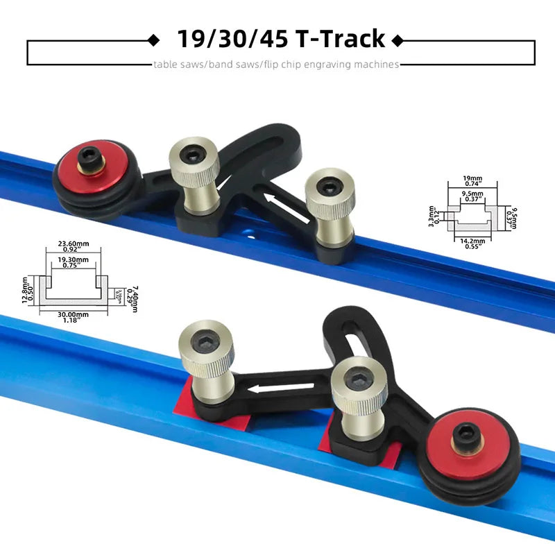 Enjoywood One Way Bearing Roller Feeder Clear Cut Precision Stock Guide Featherboards Safe Feeding for Table Saw Router Table