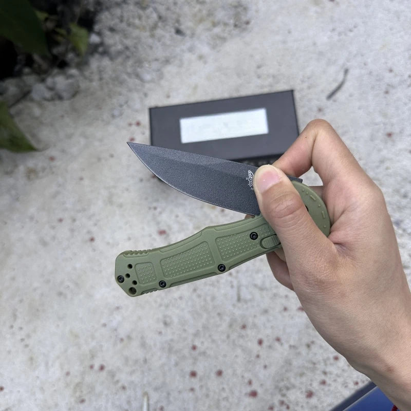 BM 9070 Small Folding Knife 3.34 Inch Blade D2 Steel Nylon Fiber Handle Outdoor Camping Portable Multifunctional Cutting Knife
