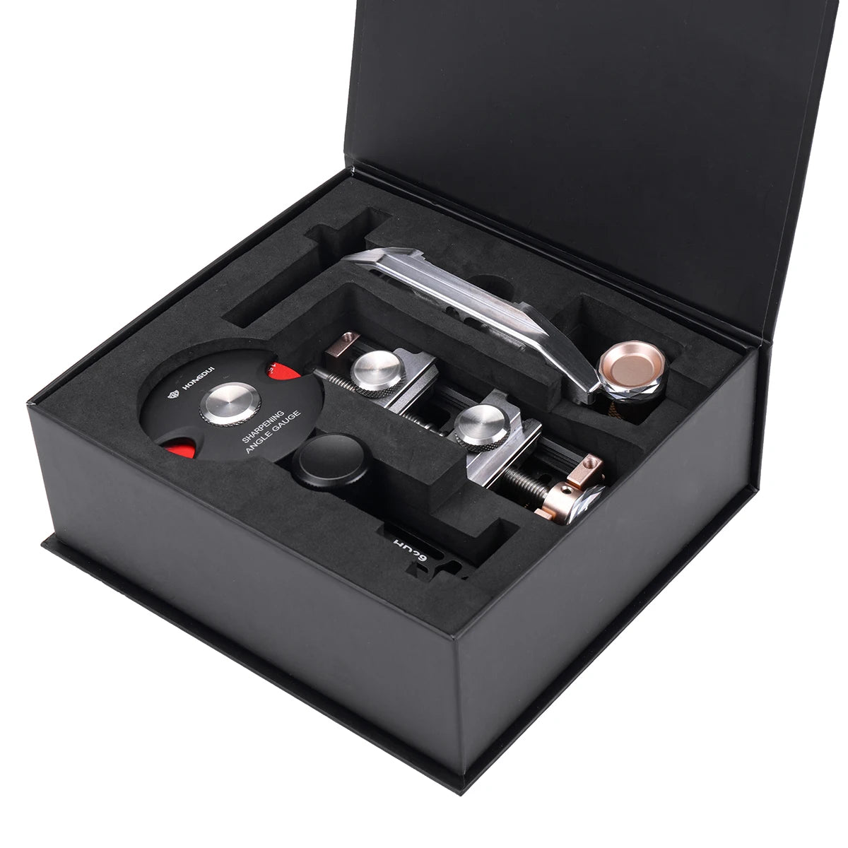 Hongdui HD29 Honing Guide Woodworking Sharpening System Chisel Sharpening Kit Fits Planer Blades Clamp Range 0-70 mm