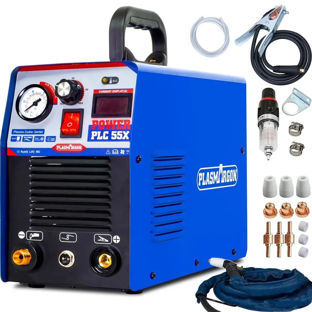 Plasmargon Cutting Machine PLC55/65 IGBT CNC Plasma Cutter Welding Inverter 50A 60A 110V 220V