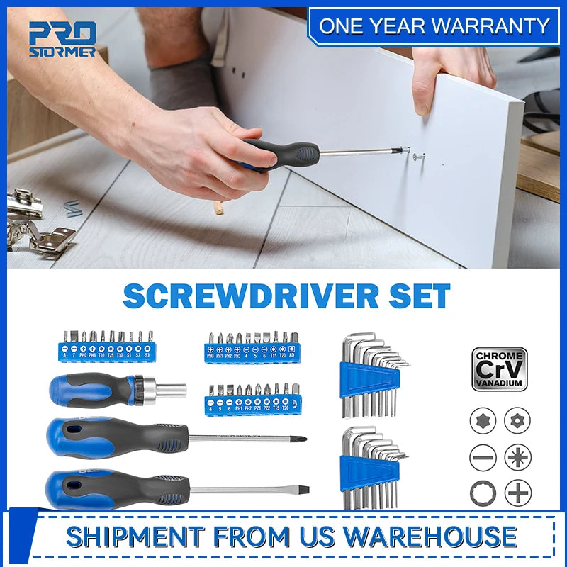 159 Piece Home Tool Set General Household Tool Kit with Storage Case Prostormer All Purpose Tool Kit