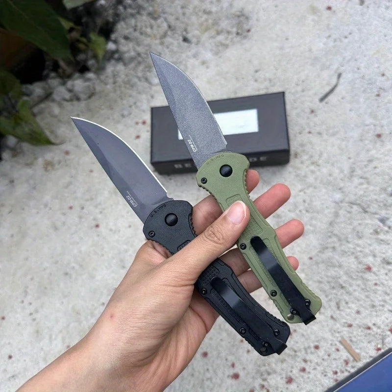 BM 9070 Small Folding Knife 3.34 Inch Blade D2 Steel Nylon Fiber Handle Outdoor Camping Portable Multifunctional Cutting Knife