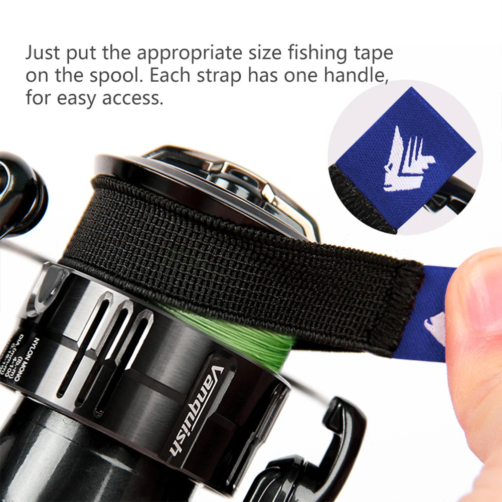 4Pcs Fishing Reel Spool Cover Elastic Fishing Reel Protector Belt Fishing Accessories