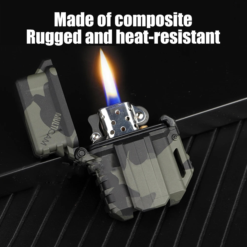 Cigarette Lighter Case Portable Lighter Organizer Holder Heat Resistant Molle System Outdoor Camping Survival Tool Accessories