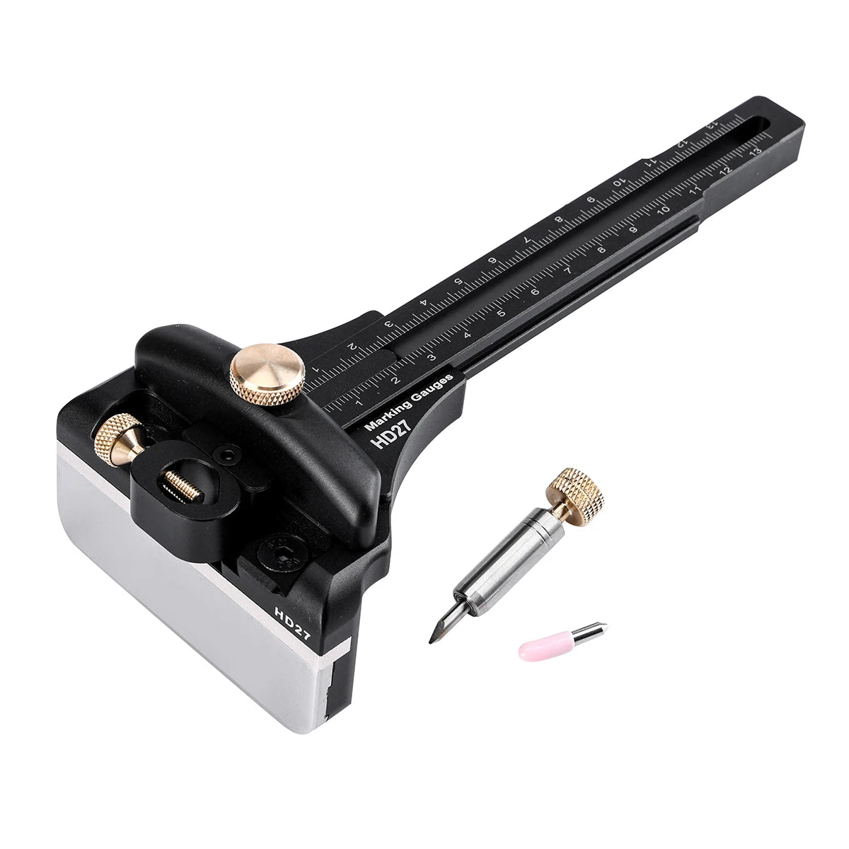 HD27 Line Drawing Scriber Woodworking Tool Metric and Imperial Backrest Hanging Platform Diameter Less Than 11mm by HONGDUI