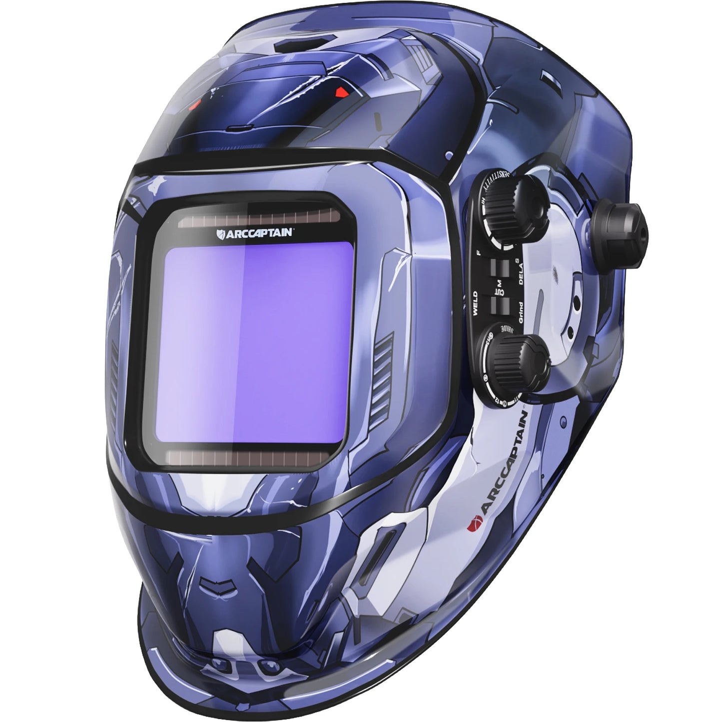 Arccaptain Welding Helmet Welder Mask Large View True Color Solar Power Auto Darkening Welding Mask for Arc MIG TIG Welding