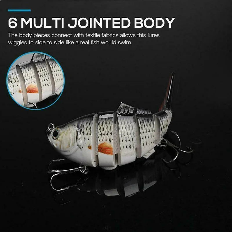 5 Pcs Bionic Lures Random Color Realistic Fish Shape Fishing Bait Float Lure Bionic Bait Accessories for All Kinds of Fish