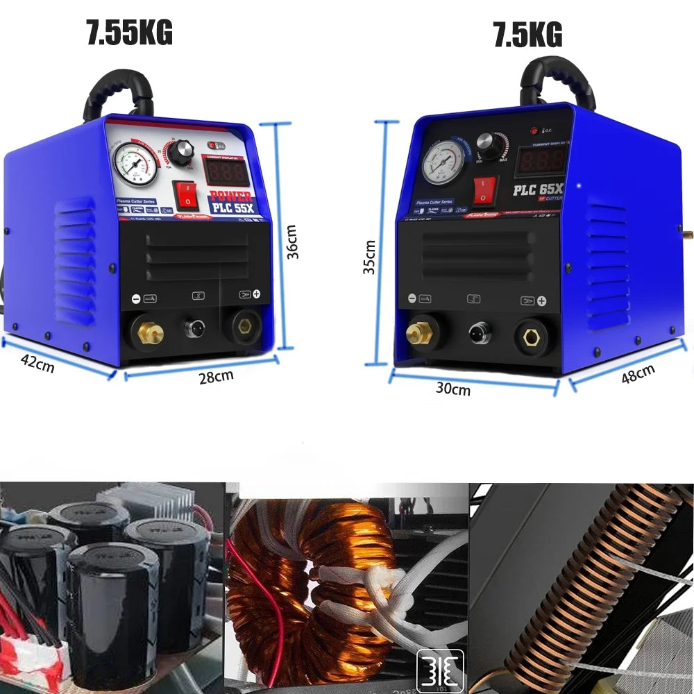 Plasmargon Cutting Machine PLC55/65 IGBT CNC Plasma Cutter Welding Inverter 50A 60A 110V 220V