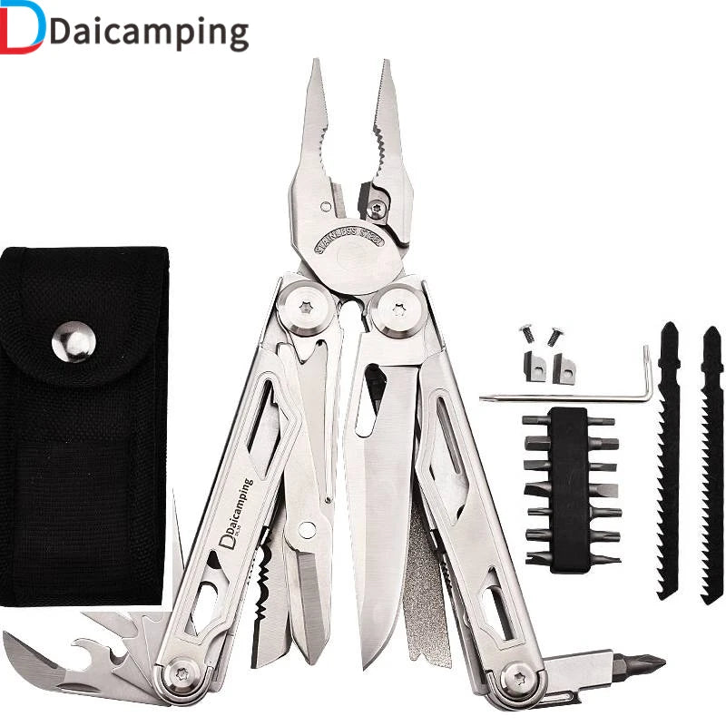 Daicamping DL30 Multitools Hand DIY Multi Tools Multi Tool Clamp Folding Knives Scissor Cutters EDC Survival Gear Manual Pliers