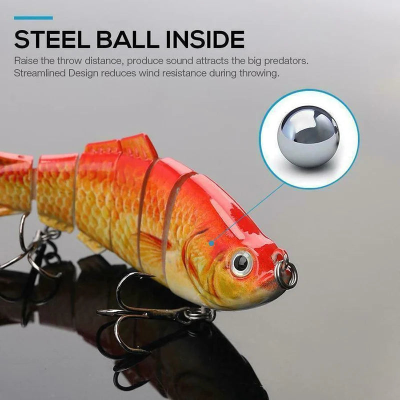 5 Pcs Bionic Lures Random Color Realistic Fish Shape Fishing Bait Float Lure Bionic Bait Accessories for All Kinds of Fish