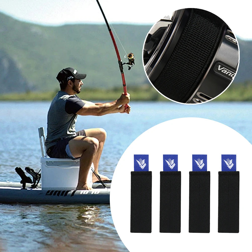 4Pcs Fishing Reel Spool Cover Elastic Fishing Reel Protector Belt Fishing Accessories