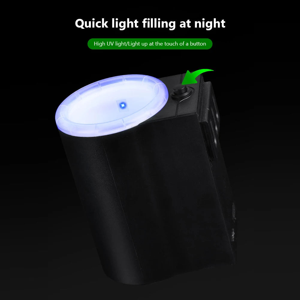 Fishing Bait Filling Light Waterproof Night Fishing Fill Light Portable Flashlight ABS Construction Rechargeable 2500mAh Battery