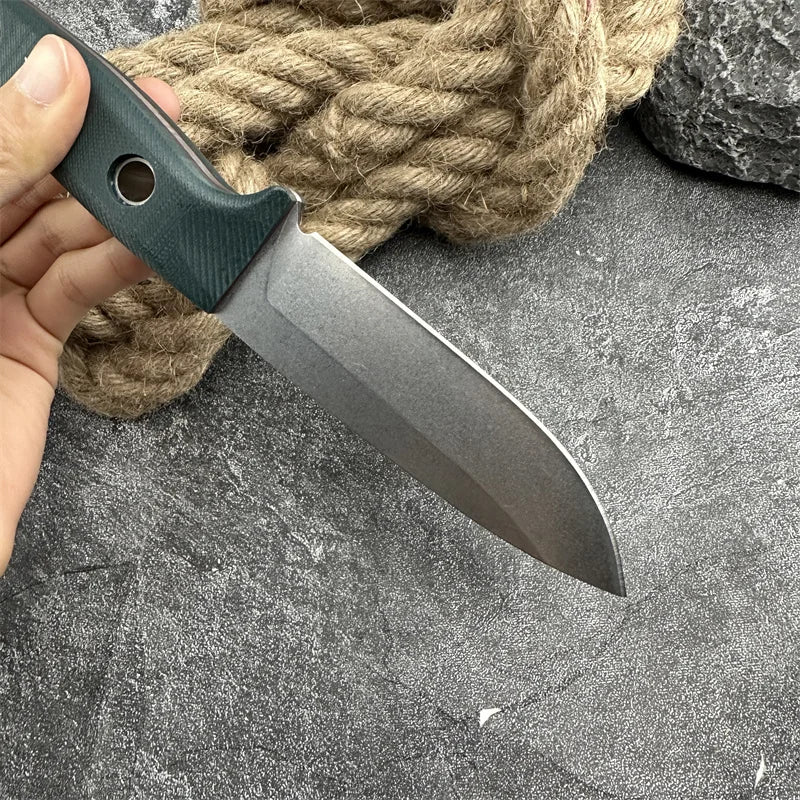 BM 162 Bushcrafter Pocket Knife S30V Steel Blade Outdoor Tactical Hunting Knife Camping Survival Portable Multi Purpose EDC Tool