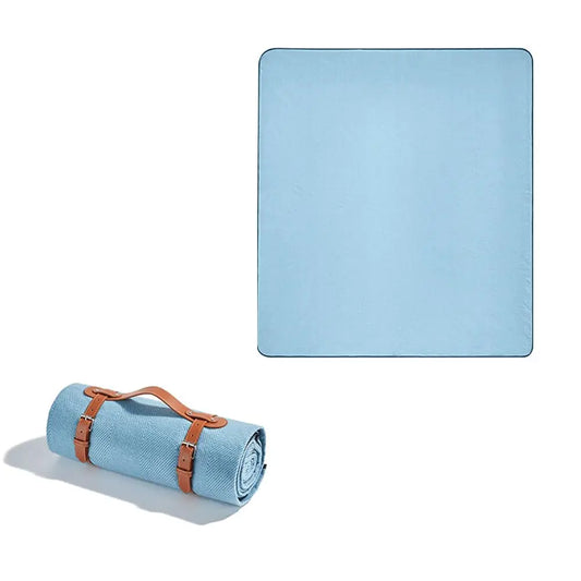 Extra Large Waterproof Portable Picnic Blanket with Carry Strap 3 Layer Machine Washable Camping Beach Blanket
