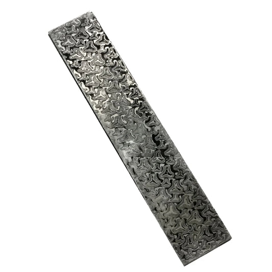 Damascus Steel Billet Patterned Steel Cutter Making Bar Forging Materials Quenched Smoothed for DIY Home Projects