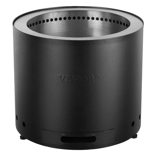 VEVOR Smokeless Fire Pit Stove Bonfire 15 Inch Diameter Wood Burning Stainless Steel