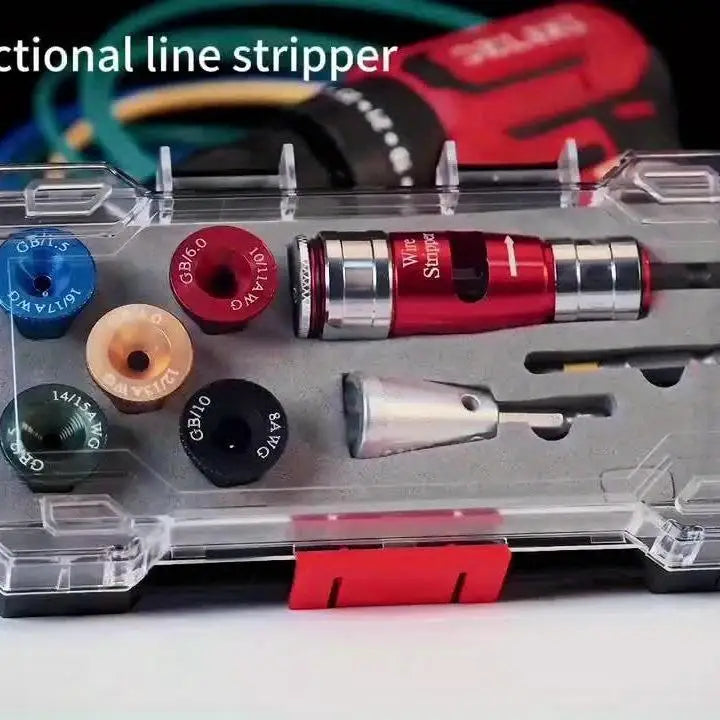 8 In 1 Bit Stripper And Twist Tool Set Industrial Grade Electrician Quick Stripping Kit