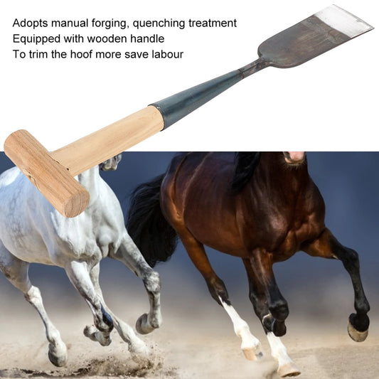 Manganese Steel Horseshoe Clip Shovel Durable Hoof Trimming Tool for Livestock Farm and Home Breeding