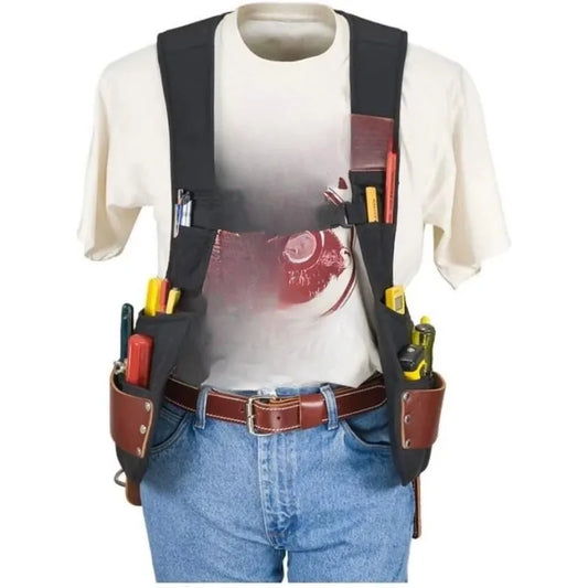 New Upgrade 2500 Stronghold SuspendaVest Waterproof Made in the USA with 18 Pockets and Padded Shoulder Support