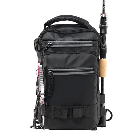 Fishing Tackle Backpack Waterproof Fishing Bag With Rod Holder Multifunctional Lightweight Fishing Pack