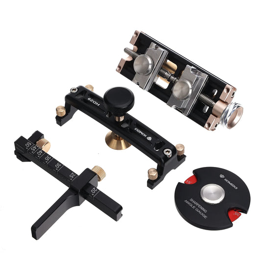 Hongdui HD29 Honing Guide Woodworking Sharpening System Chisel Sharpening Kit Fits Planer Blades Clamp Range 0-70 mm