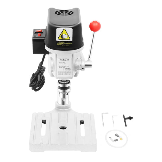340W Mini Bench Drill Press Corded Adjustable Speed High Precision Table Drill Machine