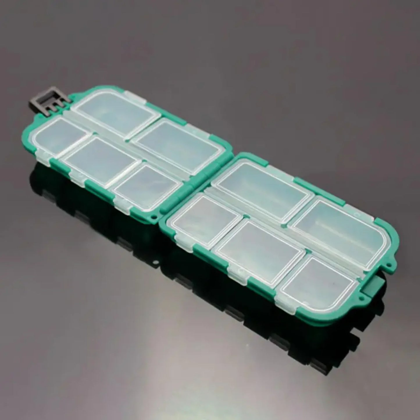 Fishing Bags Pill Box 10 Compartments Mini Fishing Bait Spoon Hook Box Gadget Case Tackle Accessory Fishing Tool Equipment