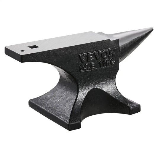 Single Horn Anvil 25 Pounds Cast Steel Anvil Round Horn Anvil for Blacksmiths