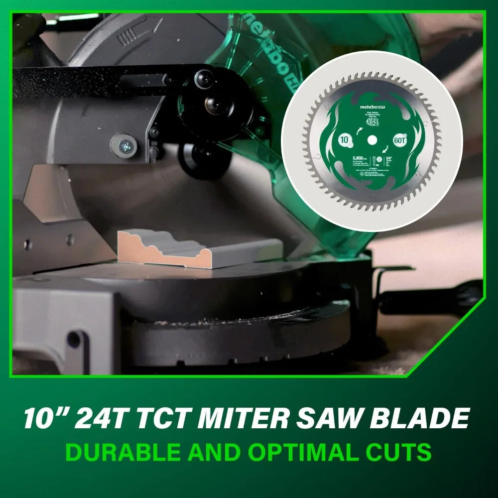 10 Inch Compound Miter Saw 15 Amp Precision Miter Angles