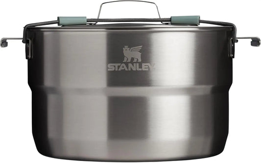 Wildfare Core 26 Piece Stainless Steel Cookset with 4 Quart Pot and Lid Featuring Fold and Lock Handle Camping Essentials for Your Camp Kit