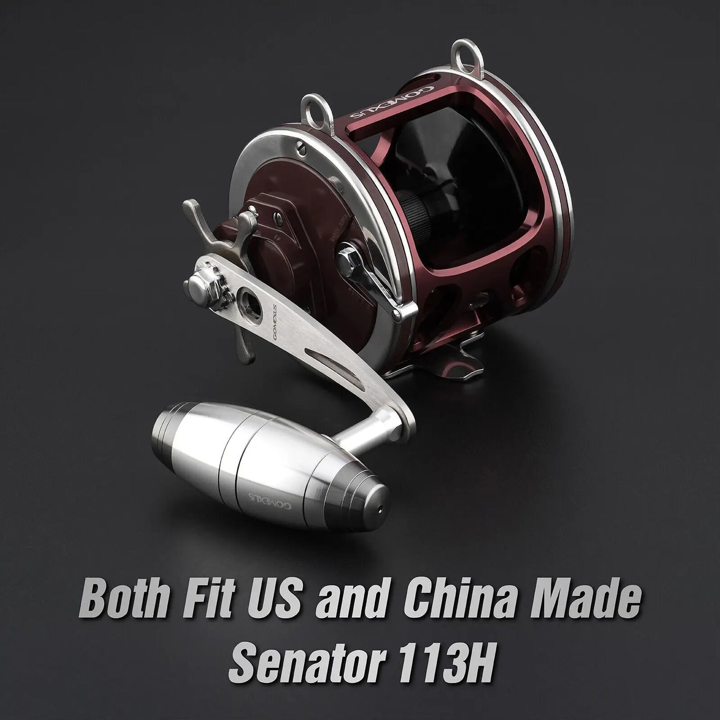 Gomexus Red Aluminum Frame for Penn Senator 113H Conventional Fishing Reel