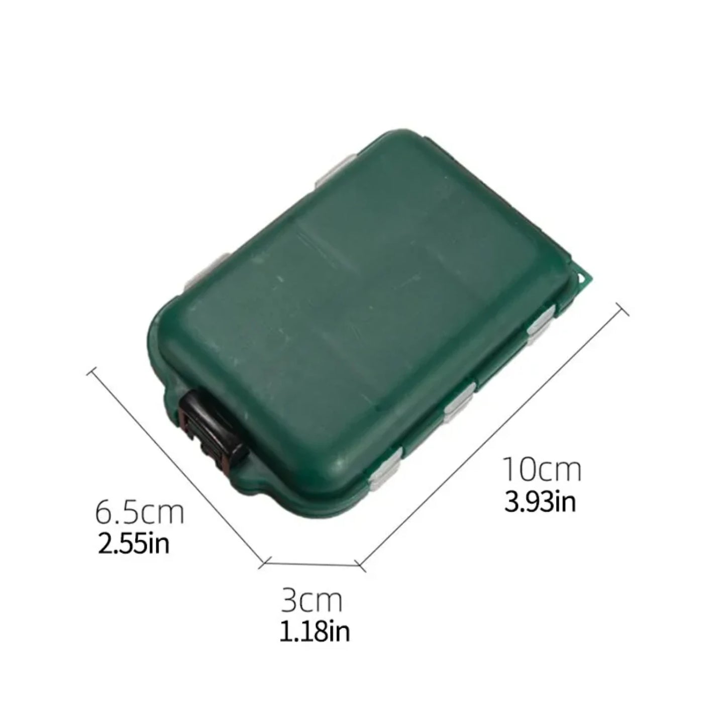 Efficient Double Sided Fishing Gear Organizer with 10 Spacious Compartments and 2 Piece Lure Hook Container